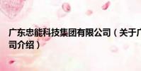 廣東忠能科技集團有限公司(關于廣東忠能科技集團有限公司介紹)