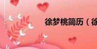 徐夢桃簡歷(徐夢)