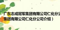 廣東志成冠軍集團有限公司仁化分公司(關于廣東志成冠軍集團有限公司仁化分公司介紹)