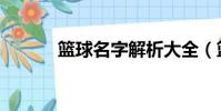 籃球名字解析大全(籃球名字)