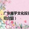 廣東意乎文化投資有限公司（關于廣東意乎文化投資有限公司介紹）