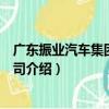 廣東振業汽車集團有限公司（關于廣東振業汽車集團有限公司介紹）