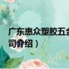 廣東惠眾塑膠五金有限公司（關于廣東惠眾塑膠五金有限公司介紹）