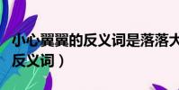 小心翼翼的反義詞是落落大方嗎(小心翼翼的反義詞)