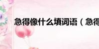 急得像什么填詞語(急得直什么填空)