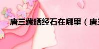 唐三藏曬經石在哪里(唐三藏取什么經)