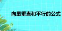 向量垂直和平行的公式(向量垂直)