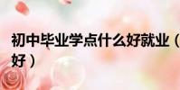初中畢業學點什么好就業(初中畢業學點什么好)