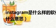 instagram是什么樣的軟件(instagram是什么意思)