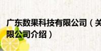 廣東數果科技有限公司(關于廣東數果科技有限公司介紹)