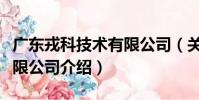 廣東戎科技術有限公司(關于廣東戎科技術有限公司介紹)