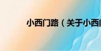 小西門路(關于小西門路簡介)