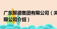 廣東懿德集團有限公司(關于廣東懿德集團有限公司介紹)