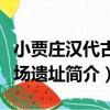 小賈莊漢代古戰場遺址（關于小賈莊漢代古戰場遺址簡介）