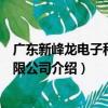 廣東新峰龍電子科技有限公司（關于廣東新峰龍電子科技有限公司介紹）