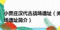 小賈莊漢代古戰場遺址(關于小賈莊漢代古戰場遺址簡介)