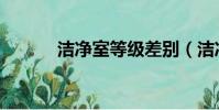 潔凈室等級差別(潔凈室等級)