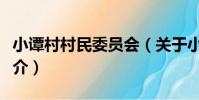 小譚村村民委員會(關于小譚村村民委員會簡介)