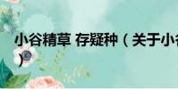 小谷精草 存疑種(關于小谷精草 存疑種簡介)
