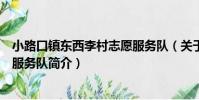 小路口鎮東西李村志愿服務隊(關于小路口鎮東西李村志愿服務隊簡介)
