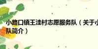 小路口鎮王洼村志愿服務隊(關于小路口鎮王洼村志愿服務隊簡介)