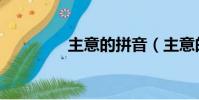 主意的拼音(主意的拼音)