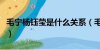 毛寧楊鈺瑩是什么關系(毛寧楊鈺瑩什么關系)