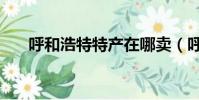 呼和浩特特產在哪賣(呼和浩特特產)