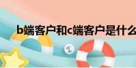 b端客戶和c端客戶是什么意思(bd版)