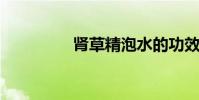 腎草精泡水的功效與作用