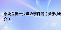 小說金田一少年の事件簿(關于小說金田一少年の事件簿簡介)