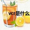 vcr是什么意思中文（vcr是什么意思）