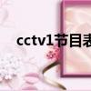 cctv1節目表全部節目單（cctv1節目表）