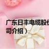 廣東日豐電纜股份有限公司（關于廣東日豐電纜股份有限公司介紹）