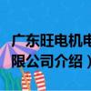 廣東旺電機電有限公司（關于廣東旺電機電有限公司介紹）