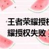 王者榮耀授權失敗110509怎么解決（王者榮耀授權失敗）