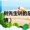 樹先生講的是什么事情（樹先生講的是什么事情）