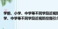 學前、小學、中學等不同學段近視防控指引(關于學前、小學、中學等不同學段近視防控指引介紹)
