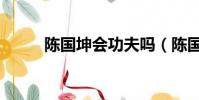 陳國坤會功夫嗎(陳國坤電視劇)