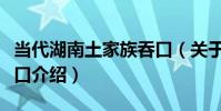 當代湖南土家族吞口(關于當代湖南土家族吞口介紹)