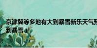 京津冀等多地有大到暴雪新樂天氣預報(京津冀等多地有大到暴雪)