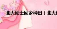 北大碩士回鄉種田(北大碩士回鄉種田)