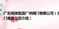 廣東明珠集團廣州閥門有限公司(關于廣東明珠集團廣州閥門有限公司介紹)