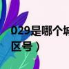 029是哪個城市電話區號（029是哪個城市的區號）