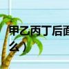 甲乙丙丁后面是什么輩分（甲乙丙丁后面是什么）