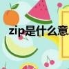 zip是什么意思中文名字（zip是什么意思）
