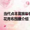當代貞豐苗族彩色挑花青布圍腰（關于當代貞豐苗族彩色挑花青布圍腰介紹）