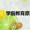 學前教育原理（關于學前教育原理介紹）