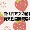當代西方文論的有效性國際高層論壇（關于當代西方文論的有效性國際高層論壇介紹）