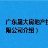 廣東晟大房地產控股有限公司（關于廣東晟大房地產控股有限公司介紹）